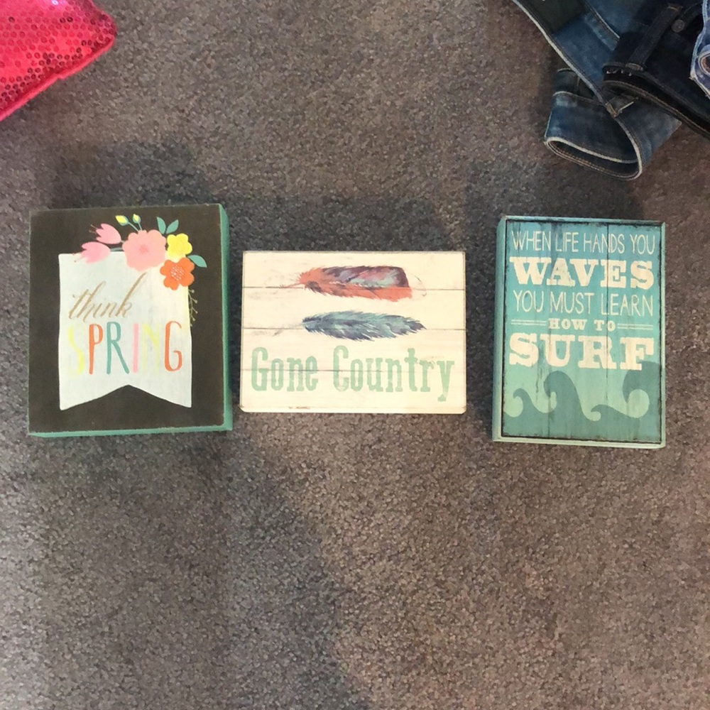 3 cute wall decorations!! sold together